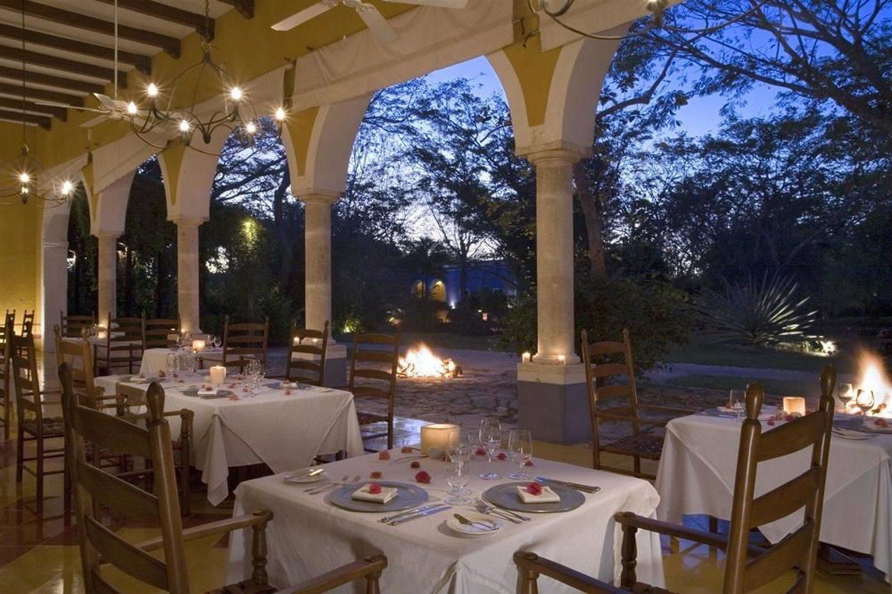 Отель Hacienda San Jose Cholul Tixkokob Ресторан фото